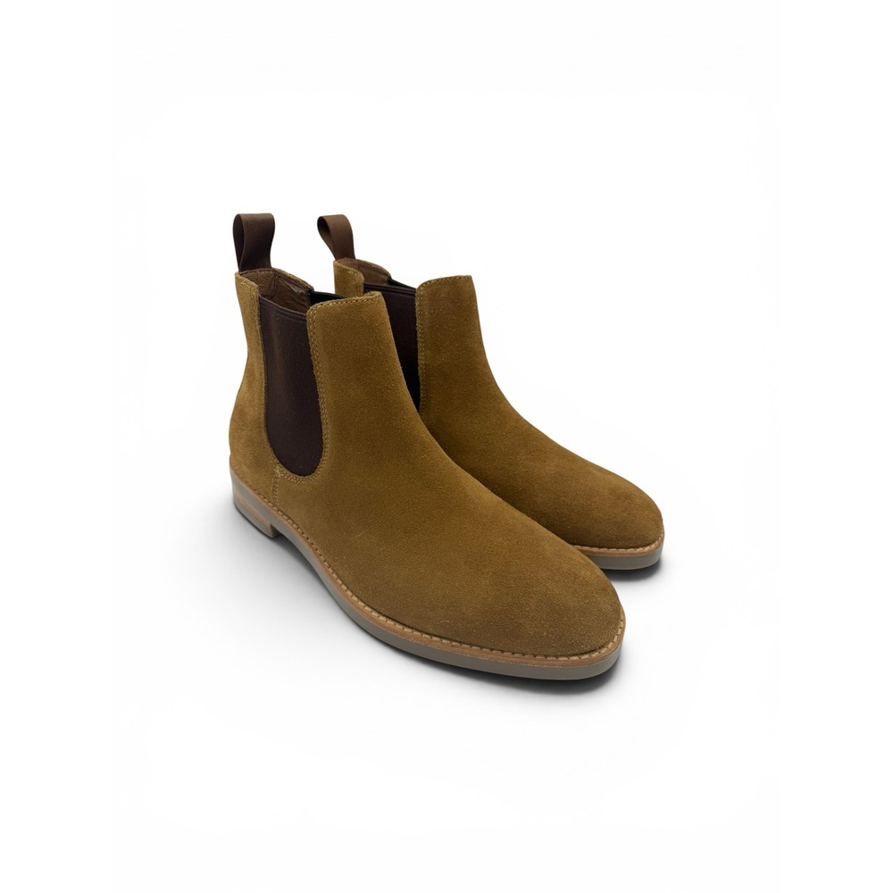 J. Crew Mens Suede Chelsea Boots Tan Brown Ankle‎ Boot Size 7.5
